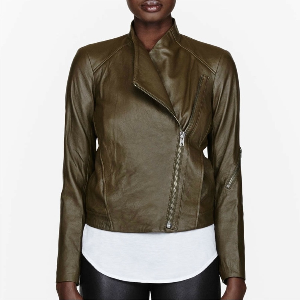 Helmut Lang Leather Biker Jacket